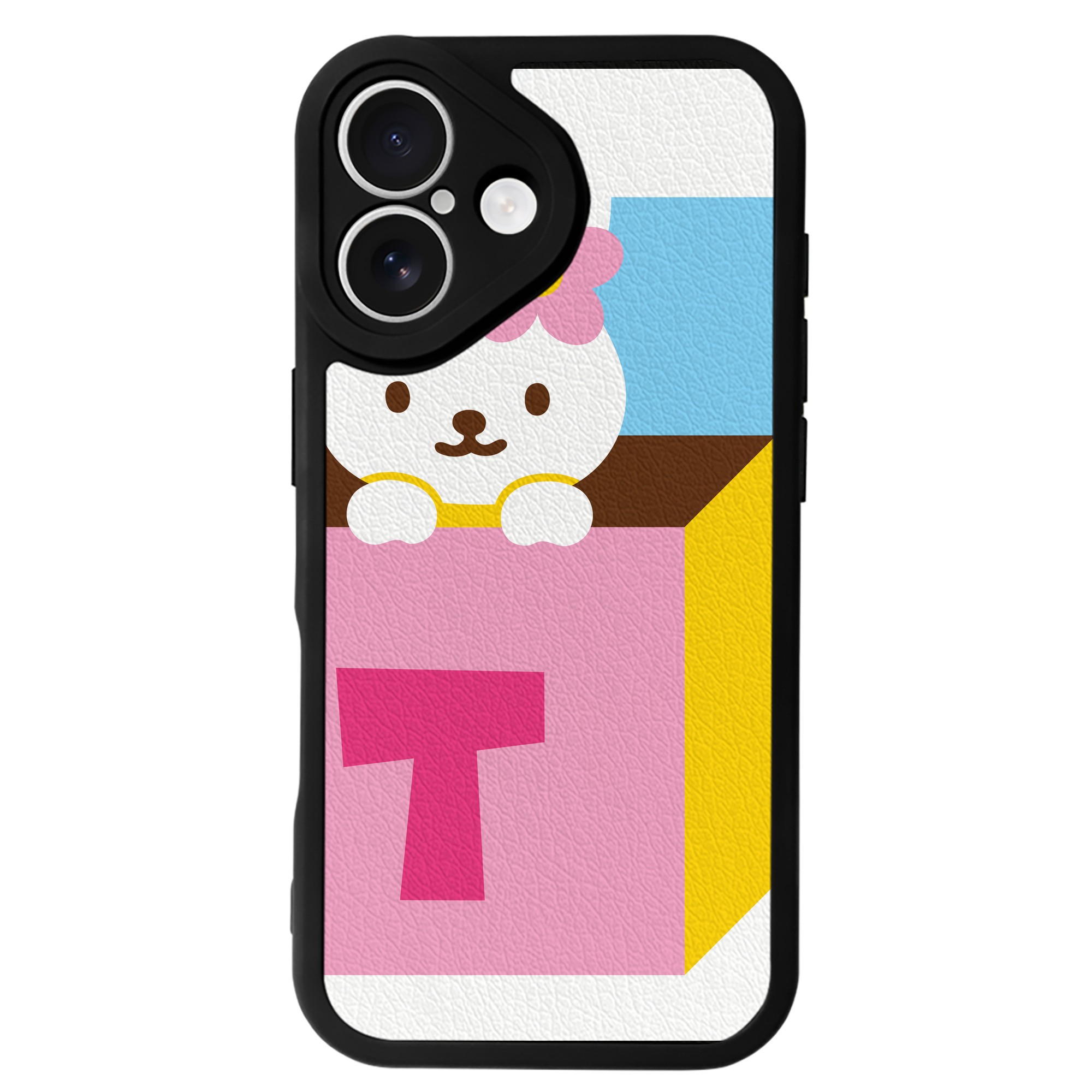 （画像用） Hello Kitty ハローキティ 【iPhone 16シリーズ対応】シリコンスマホケース（レザー調） 材質：シリコン